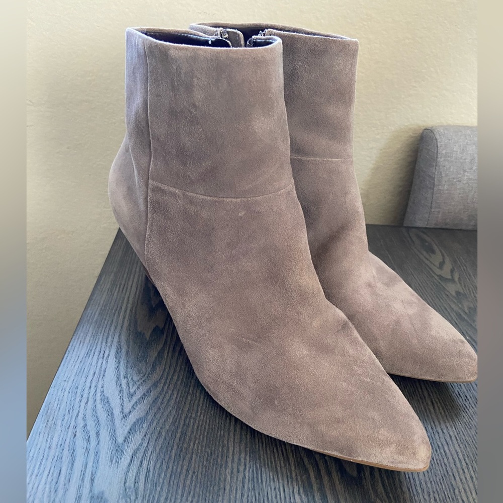 Cole Haan Eneida Wedge Suede Boots Size 9.5